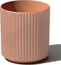 Veradek Demi Series Round Planter for Porch, Patio, Backyard | Durable Plastic-Stone Composite Material | Modern Décor for Tall Plants, Flowers