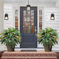 49” Artificial Ferns for Outdoors Planter, 128 Leaves per Fern, Set of 2, Large Lush Fake Boston Ferns Hanging Plants, UV Resistant Faux Greenery for Porch Patio Garden Home Decor Indoor Outdoor