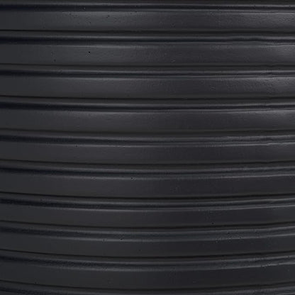 SAFAVIEH Outdoor Collection Nardo Black Cement Ficonstone Planter Pot