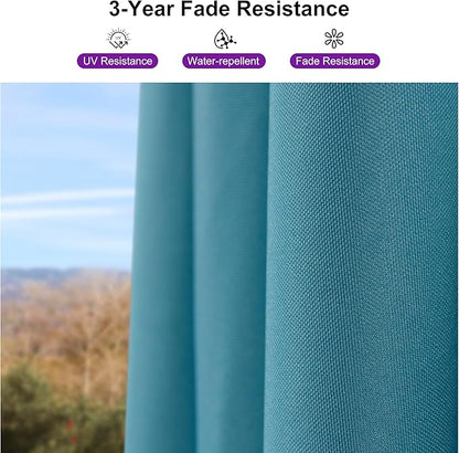 PURPLE LEAF 8' X 8' Patio Umbrella with Steel Plate Base for Pool 7' High Offset Outdoor Cantilever Umbrella Swimming Pool Umbrella with 360°Rotation for Poolside Turquoise Blue