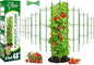 Riare 8 Pack 4 FT Tomato Cages for Garden- 48inches Heavy Duty Garden Stakes, Adjustable Tall Tomato Plant Support Tomato Trellis Cage for Pots, Raised Garden Bed, Climbing Vegetables Plants Flowers