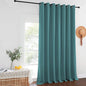 NICETOWN Room Dividers Curtains Screens Partitions, 108 inches Patio Door Curtains, Thermal Drapes Sliding Door Blinds for Hotel and Office (Sea Teal, W100 inches)