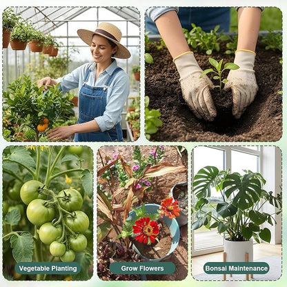 Grevosea 10 Pack Plant Support Stakes, Stackable Monstera Plant Supports for Indoor Outdoor Plants Garden Stakes Trellis for Climbing and Potted Plants Pothos Flowers