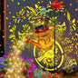 Solar Lights Outdoor Garden Decor, Cardinals Hanging Waterproof Watering Can Lights Outside Decorations for Yard Front Porch Patio Christmas Gift for Mom Grandma Women Birthday （with Shepherd Hook）