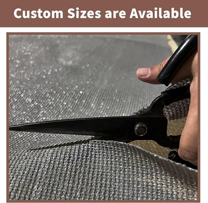 Sunny Guard Customized 3'x27' Dark Grey Balcony Privacy Screen, 90% Shade - Image 7