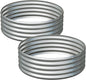 2PCS 3x3x1FT Galvanized Raised Garden Bed Kit,Vegetable Boxes-Round Metal Flower Box,Large Planter Raised Beds Outdoor Garden for Planting,Fruit,Herb-Silver