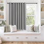 NICETOWN Blackout Curtains 63 inches Long for Living Room Bedroom, Grommet Thermal Insulated Room Divider Drape Window Treatment for Sliding Patio Door, W100 x L63, 1 Panel, Silver Grey