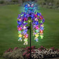 Solar Lights Outdoor Pathway,Wisteria Flower Garden Stakes,Colorful LED Lights for Yard,Patio,Lawn,Solar Powered Garden Decortions,Spring Gifts for Women