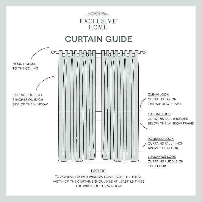 Exclusive Home Cabana Solid Indoor/Outdoor Light Filtering Hook-and-Loop Tab Top Curtain Panel Pair, 54"x84", Cloud Grey