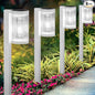 Solar Pathway Lights Outdoor, 6 Pack Upgraded Outdoor Solar Lights for Outside Super Bright Up to 12Hrs, IP65 Waterproof Solar Garden Lights for Yard Landscape Path Walkway Decor(Cool White)