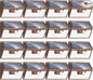 Peasur Brown Solar Lights Outdoor Motion Sensor 16 Pack, Ultra-Bright 3 Mode 140LED Fence Security Light Waterproof, Solar Wall Lighting for Patio Yard Step House Outside Cool White