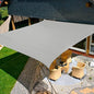 KANAGAWA Sun Shade Sail 10'x10' Gray Square UV Block Canopy Awning Shelter Fabric Cloth Screen for Outdoor Patio Garden Backyard Activities