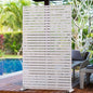 6FT Metal Privacy Screen Outdoor Privacy Panel and Garden Divider, Weather-Resistant Freestanding Panel with Stand, Durable Steel for Patio, Garden, Balcony & Backyard