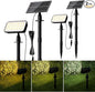 JACKYLED Solar Lights Outdoor Waterproof, Solar Tree Lights Outdoor with 10ft Cord, 3 Colors & 5 Modes, Bright Solar Lights for Outside, Garden, Pathway, Fence, 2-Pack