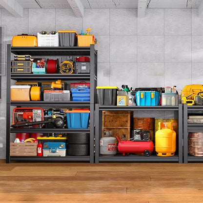 71"H Garage Shelving-3000LBS 5 Tier Storage Shelves,Adjustable Heavy Duty Metal Shelving Unit and Storage Large Wire Rack,Utility Steel Shelf For Shop Warehouse Industrial Pantry Basement 71"x35"x16"