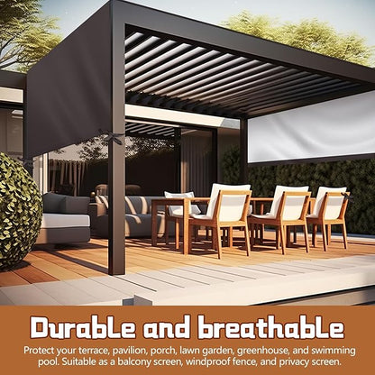 Universal Pergola Replacement Canopy Outdoor Canopy Shade Cover Waterproof Shade Top Cover for Outdoor Patio Porch Backyard(16 x 10 ft,Coffee)