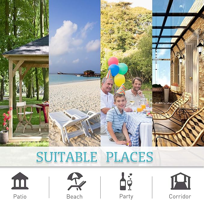 RYB HOME Outdoor Curtains for Patio Waterproof Block Sunlight Thermal Insulated Privacy Assured Thick Outside Curtains for Pergola, Cabana, Gazebo, W52" x L72", Grey, 1 Panel