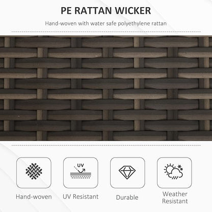 Storage Bench, Patio Wicker Look, 29 Gallon Red Rattan