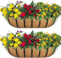 2pack 30-inch Window Sill Window Railing Planters with Cocoa Liner for Outdoor Balconies, Porches, Fences, Patio Railings