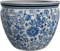 Red Lantern 8" Fishbowl - Blue and White Floral
