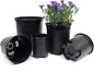 10 Pack Plastic Black Plant Pots Nursery Gardening Planters 4 in to 7.5 Inch Small Medium Plants 0.25 0.35 0.5 1 1.5 Gallon for Indoor and Outdoor Plants