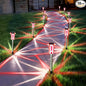 Valentine's Day Solar Lights Outdoor Decorations 10 Pack Candy Color LED Stainless Steel Stake for Pathway Yard Garden Landscape Walkway Lighting Solar Powered Outside Christmas Decor