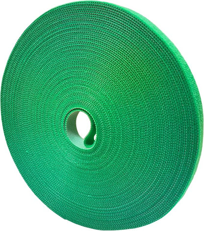 Garden Tie Green Tape, Plant Supports, Gentle On Plants (65.6ft × 0.6 inch, 1 roll, Green)