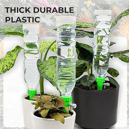 Self Watering Planter Insert Drip Spike High Capacity 20oz BabaBerry Dynamic Dripper Automatic Plant Watering Globes Dripper Device for Indoor or Outdoor Plants for Vacation Adjustable 3 Pack