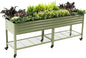 Rolling Elevated Raised Garden Bed-V Series, 2' x 8' Garden Beds with Legs & Storage Rack for Patio & Porch, 1400 Lbs Weight Capacity, Outdoor Planter Box for Vegetables Flower Herbs, Olive Green