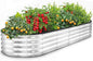 Utopia Home Galvanized Raised Garden Bed, 6 by 2 by 1 feet Lightweight Planter Boxes Outdoor with Easy Assembly, Large Garden Bed for Vegetables, Fruits, Flowers, Silver