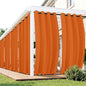 Outdoor Curtains for Patio Waterproof 6 Panels - Windproof, Privacy, Weatherproof Outside Drapes for Gazebo Pergola Porch, Grommet Top and Tab Bottom, 54x108 Inch, Mecca Orange