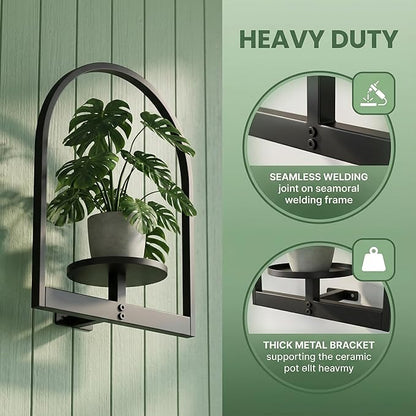 2 Pack Plant Stand Indoor Outdoor Hanging Planters for Indoor Plants Wall Plant Holder for Indoor Plants Plant Frames Wall Decor for Livingroom Bedroom Balcony Patio