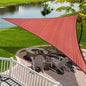 KANAGAWA Sun Shade Sail 15'x15'x21' Rust Red Triangle UV Block Canopy Cover for Patio Backyard Lawn Garden Outdoor Activities