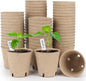 homenote Peat Pots, 60 Pcs 3.15 Inch Seed Starting Pots with Drainage Holes, Round Nursery Plant Pots with Bonus 20 Plant Labels
