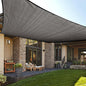 LOVE STORY Custom Size 16'x24' Dark Grey Sun Shade Sail Rectangle UV Block Canopy Patio Sail Sunshades Fabric for Outdoor Garden Carport (We Make Custom Size)