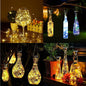Solar Wine Bottle Lights 12 Pack, 3 Colors Diamond Shape
