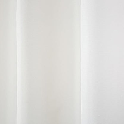 Town & Country Basics Cabana Solid Heavyweight Indoor Outdoor Curtains, Light Filtering Opacity with Grommet Top, Water Repellent, 2-Pack Set, 54"x132", White