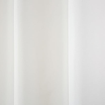 Town & Country Basics Cabana Solid Heavyweight Indoor Outdoor Curtains, Light Filtering Opacity with Grommet Top, Water Repellent, 2-Pack Set, 54"x63", White