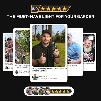 All Night Solar Spot Lights 2500mAh, Adjustable Angle Landscape Lights Waterproof, Separate Panel LED Uplight Dusk to Dawn, 5 Lighting Modes for Plant Flag Sign Bush 6 Pack