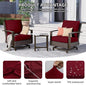 Cushion Covers, 12-Pack Stretch Fit Outdoor Cushion Covers in Claret