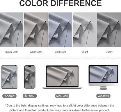 RYB HOME Extra Wide Outdoor Curtains for Patio Waterproof Heavy Duty Thermal Insulated in Summer Full Coverage Privacy for Porch, Cabana & Pergola, W100 x L95, Light Grey, 1 Panel