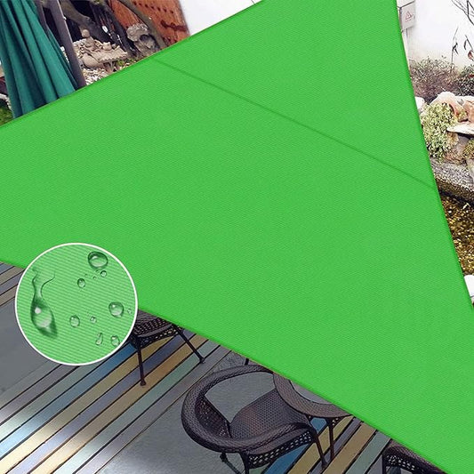 LOVE STORY Right Triangle 12'x14'x18.4' Waterproof Sun Shade Sail Canopy UV Block for Outdoor Patio Backyard Carport,Fruit Green(We Make Custom Size)