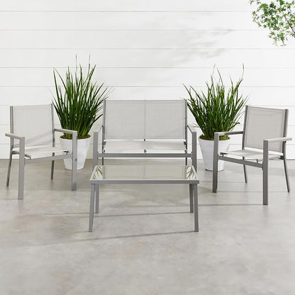 Best Choice Products 4-Piece Outdoor Textilene Patio Conversation Set, Backyard - Image 2