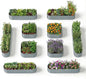10-Pack 18” Tall Galvanized Raised Garden Beds – Compact Backyard Garden Layout, Fits 440 Sq Ft Backyard, 8x2 ft & 10x2 ft Metal Raised Flower Bed Kits for Outdoor Gardening-Brooklyn Grey