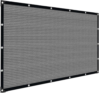 Grey Sun Shade Cloth,Pergola Shade Cover with Reinforced Grommets,90% Shade Fabric Fence Privacy Screen Balcony,Pergola Shade Cover Canopy Garden Carport Porch Deck Patio Shade Cover,6x12FT