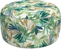 LVTXIII Inflatable Stool Ottoman Footrest with Handle, Decorative Fade-Resistant Foot Stool, Indoor or Outdoor Pouf for Home Garden and Camping Use, 31x31x14, Lush Leaf Green