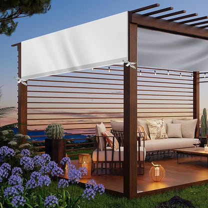 Universal Pergola Replacement Canopy Outdoor Canopy Shade Cover Waterproof Shade Top Cover for Outdoor Patio Porch Backyard(10 x 10 ft,Beige)