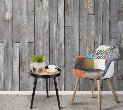 Rattan Round Side Table, Modern Boho Bedside Mid-Century Patio Side End Tables - Image 5