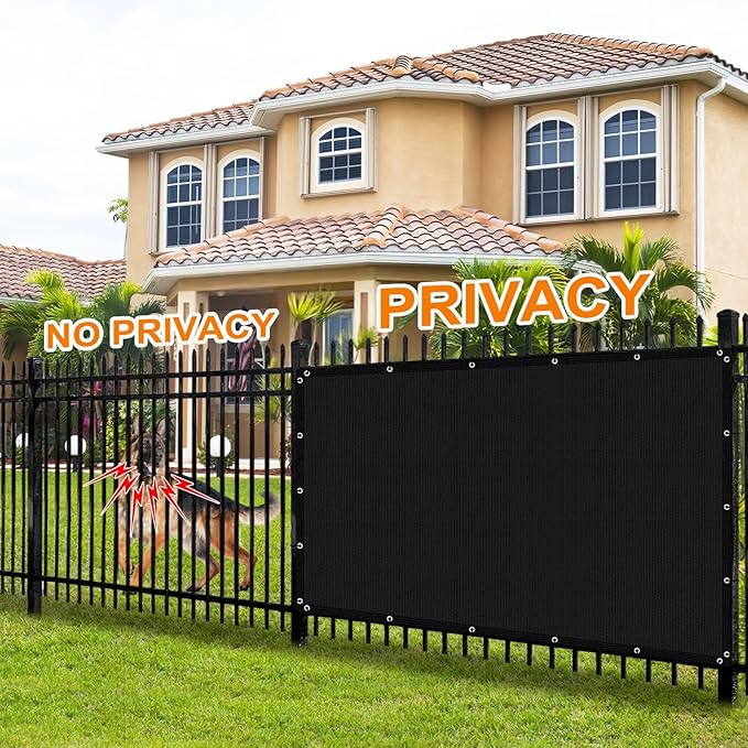 Artpuch 90% Sun Shade Cloth, 5 x 12 FT Pergola Shade Cover Canopy with Grommets, Sun Screen Fabric Tarp for Patio, Outdoor, Garden, Backyard, Black