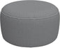 LVTXIII Inflatable Stool Ottoman Footrest with Handle, All Weather Footrest Seat, Indoor or Outdoor Pouf for Home Patio Garden and Camping Use, D31 xH14, Large Round, Grey Texture